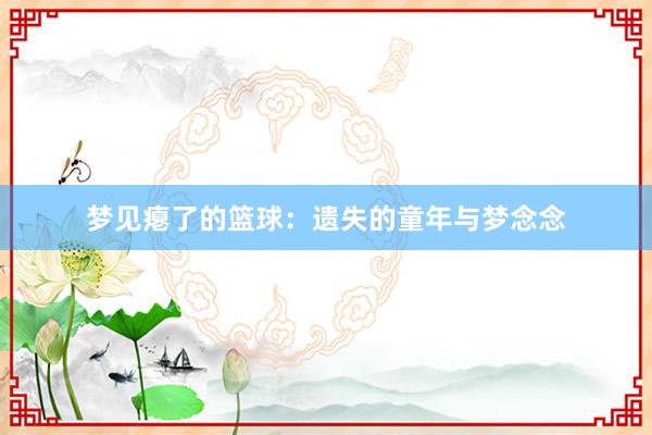 梦见瘪了的篮球：遗失的童年与梦念念